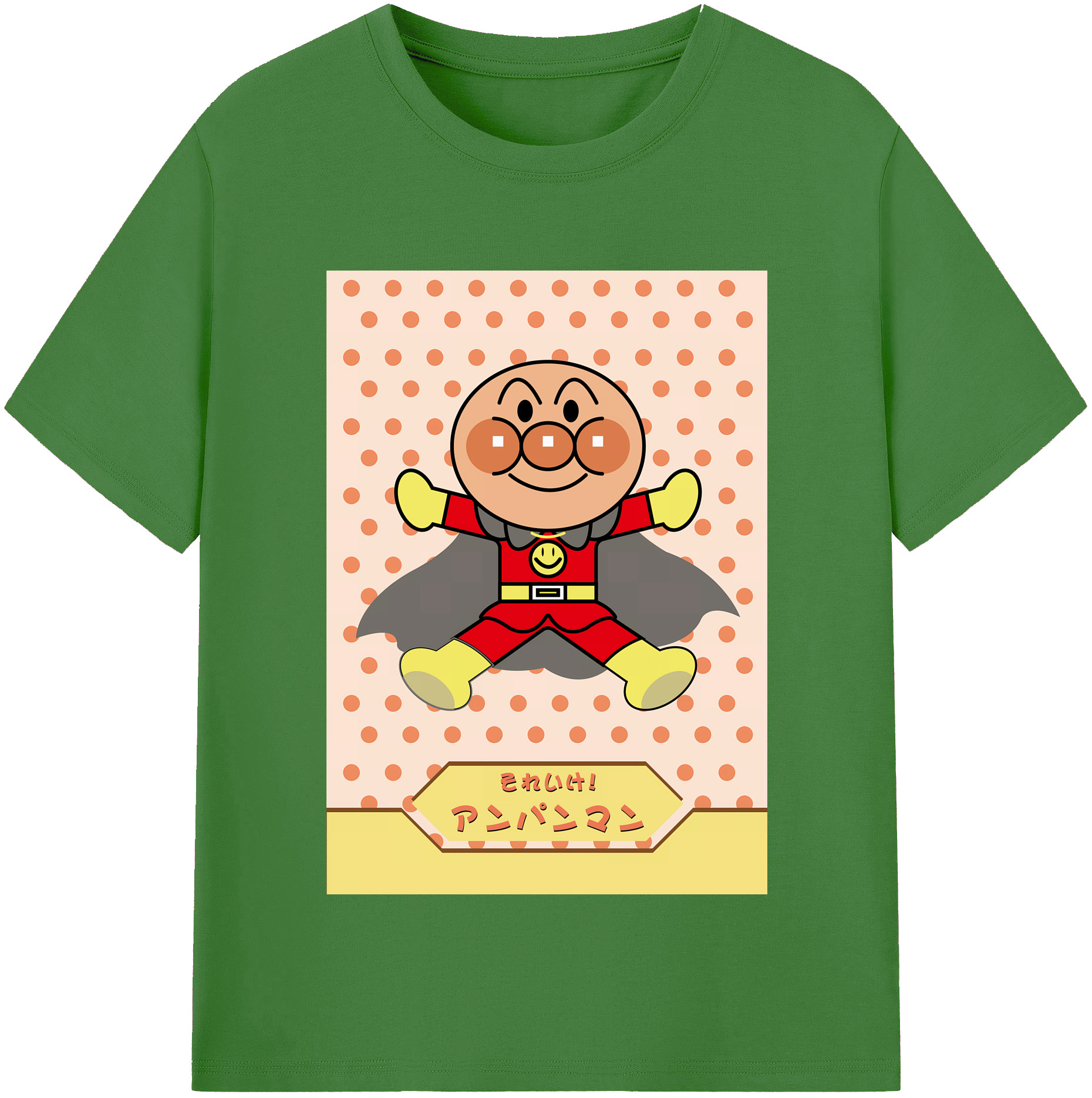 （画像用） アンパンマン Anpanman レディースカジュアルプリントTシャツ（綿100％）